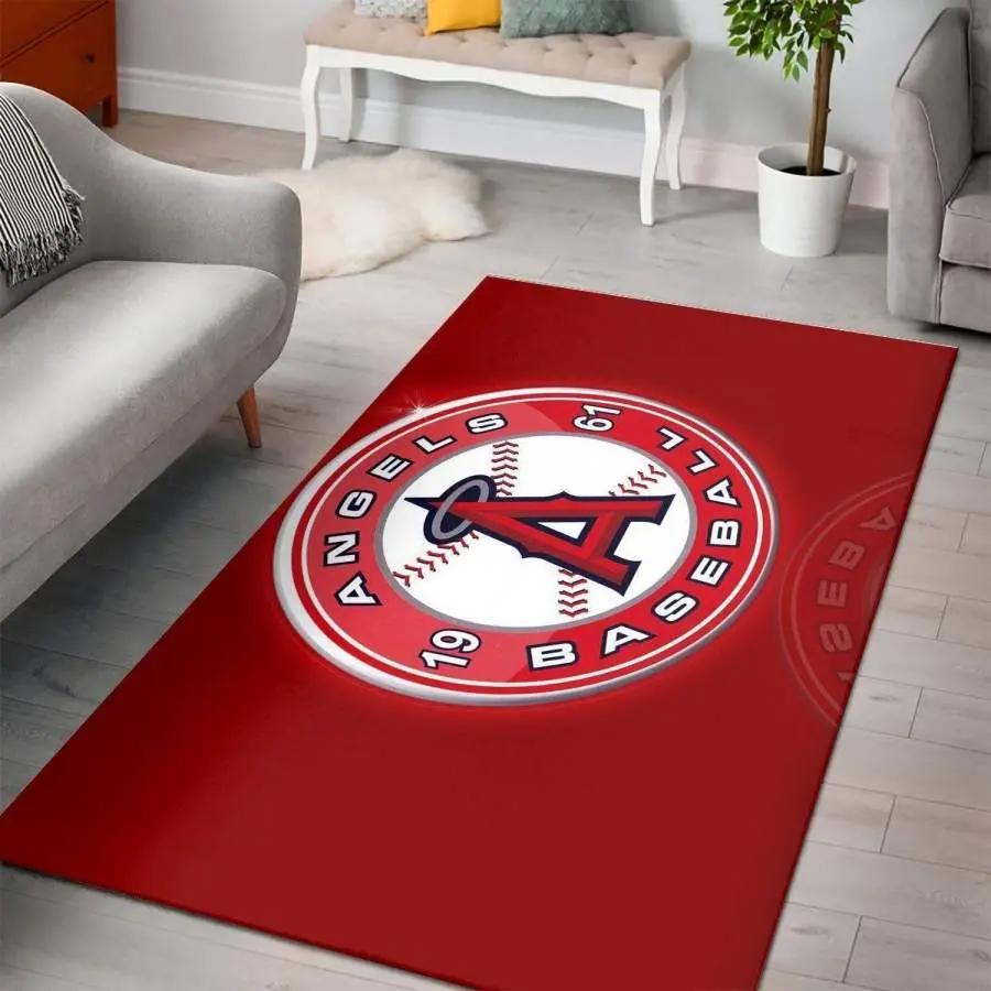 Los angeles angels rug home decor football carpet rug living room 28115 Rectangle Rug