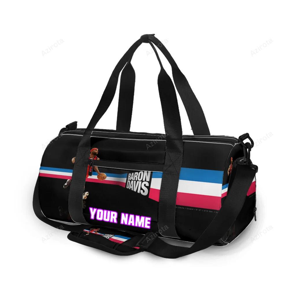 Los angeles clippers baron davis personalized name travel bag gym bag 664 Travel Bag