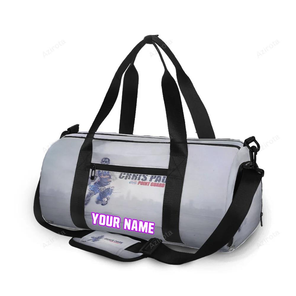 Los angeles clippers chris paul 3 v2 personalized name travel bag gym bag 1259 Travel Bag