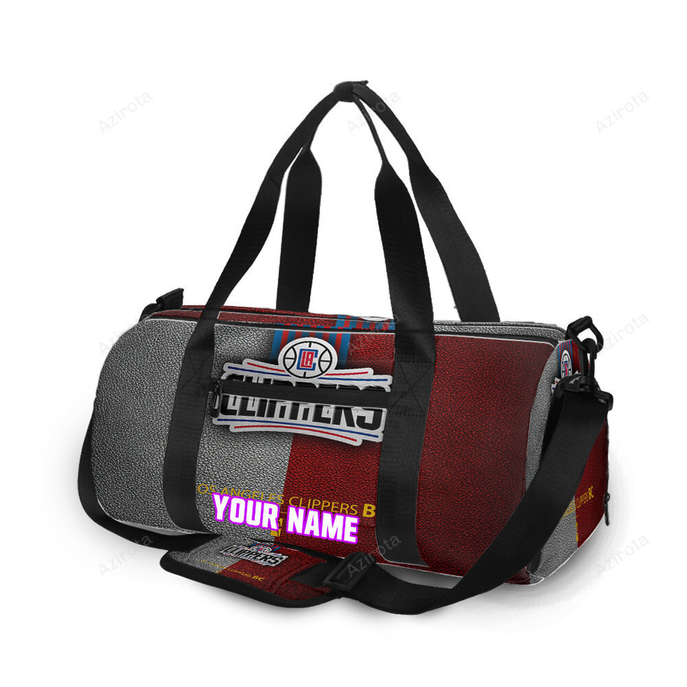 Los angeles clippers texture personalized name travel bag gym bag 1640 Travel Bag