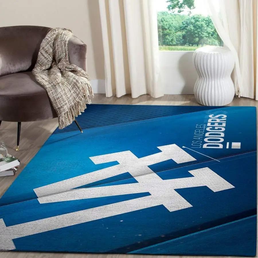 Los angeles dodgers football team logo carpet rug living room 200305162 Rectangle Rug