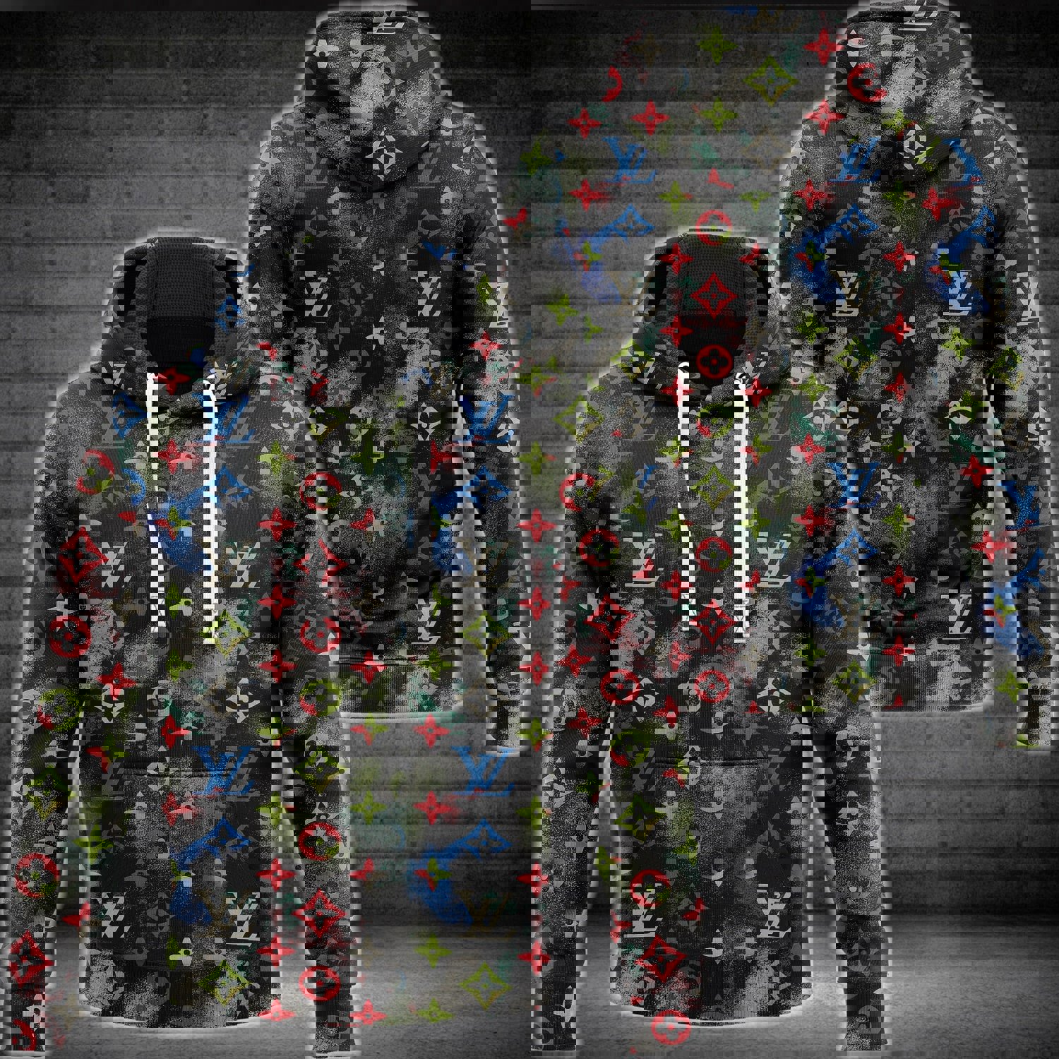 Louis vuitton colorful fashion luxury brand hoodie for men women Hoodie 3D