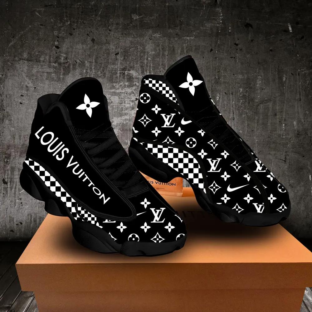 Louis vuitton nike blacks lv Air Jordan 13 Full Size Gifts For Men Women For Fans Shoes Sneakers