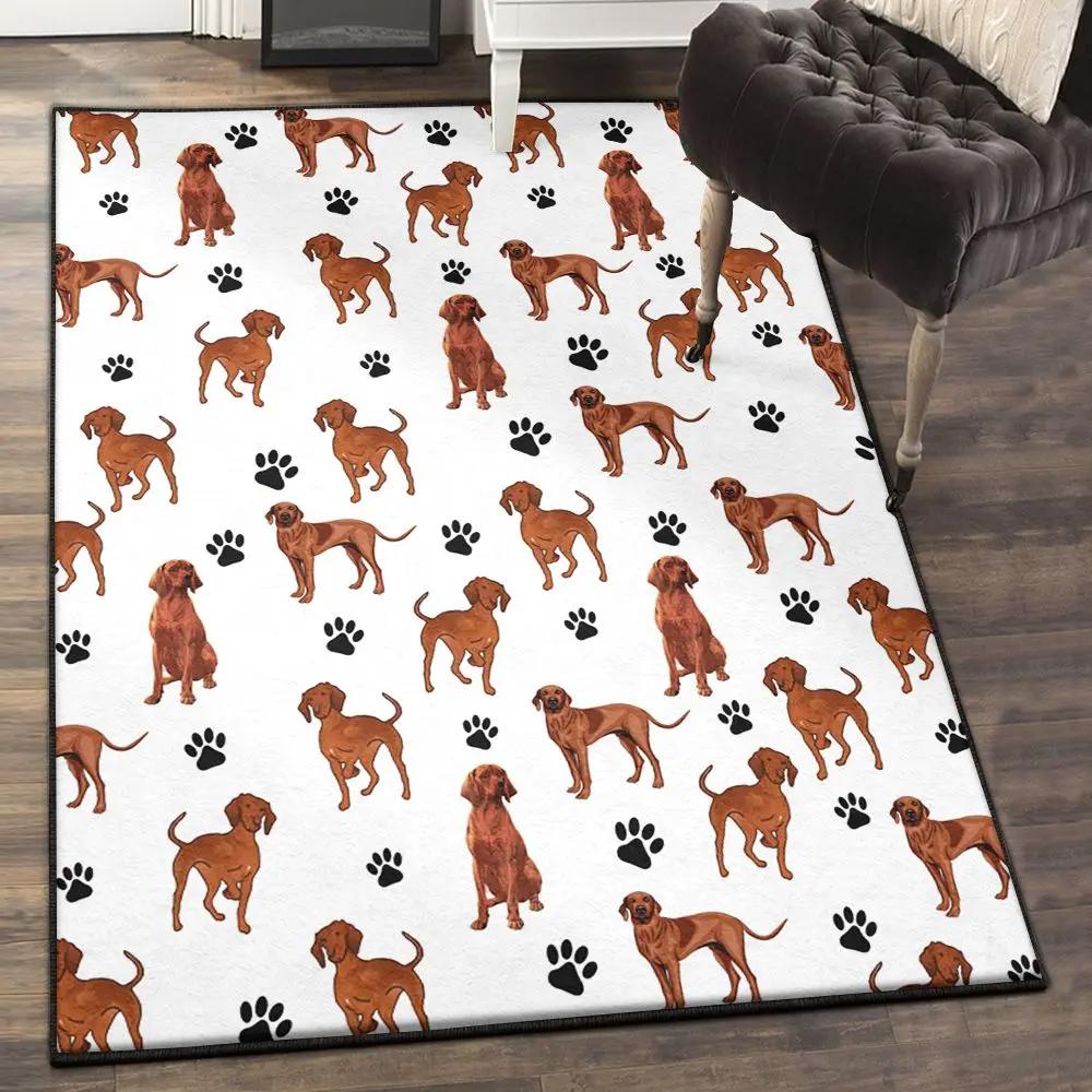 Lovely animal cool rugs, vizsla paw rug Rectangle Rug