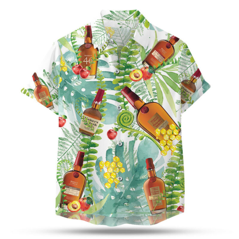 Makers mark bourbon aop hawaiian shirt h91118 Hawaii Shirt Shorts & Flip Flops