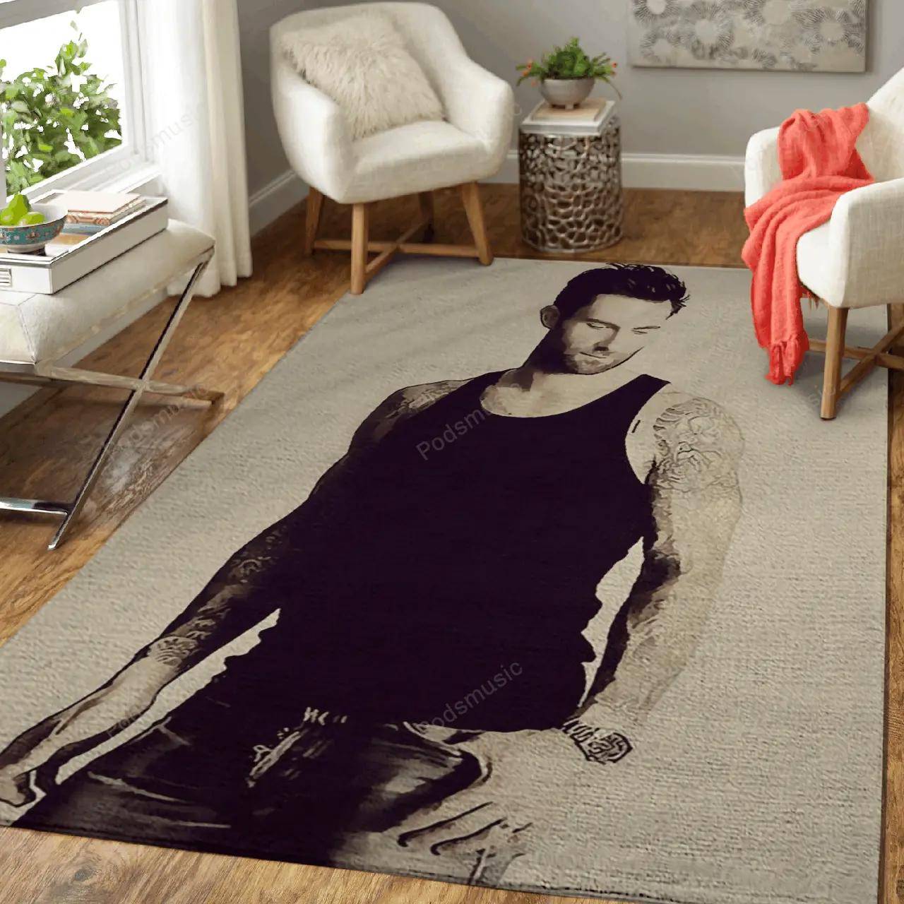 Maroon 5 37 music art for fans area rug living room carpet rug regtangle carpet floor decor home decor Rectangle Rug