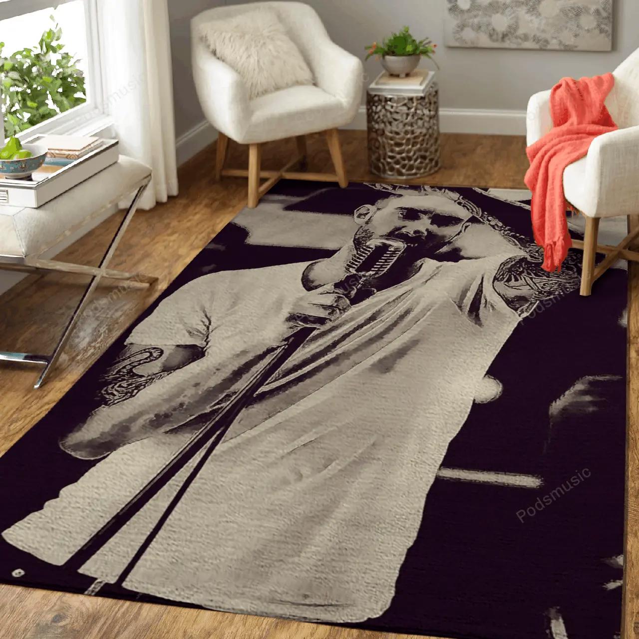 Maroon 5 40 music art for fans area rug living room carpet rug regtangle carpet floor decor home decor Rectangle Rug
