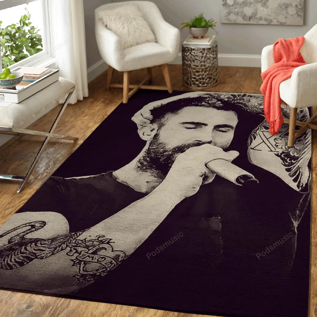 Maroon 5 46 music art for fans area rug living room carpet rug regtangle carpet floor decor home decor Rectangle Rug