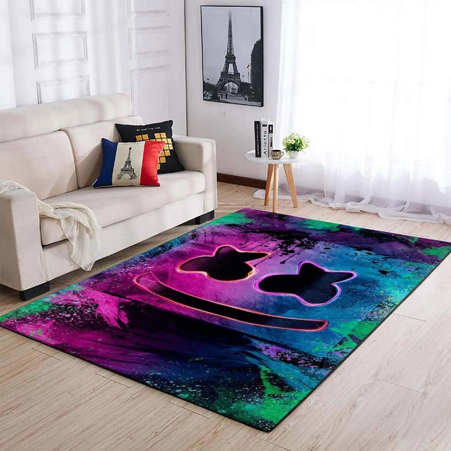 Marshmello area rug music home decor homebeautyus area rug living room carpet rug regtangle carpet floor decor home decor Rectangle Rug