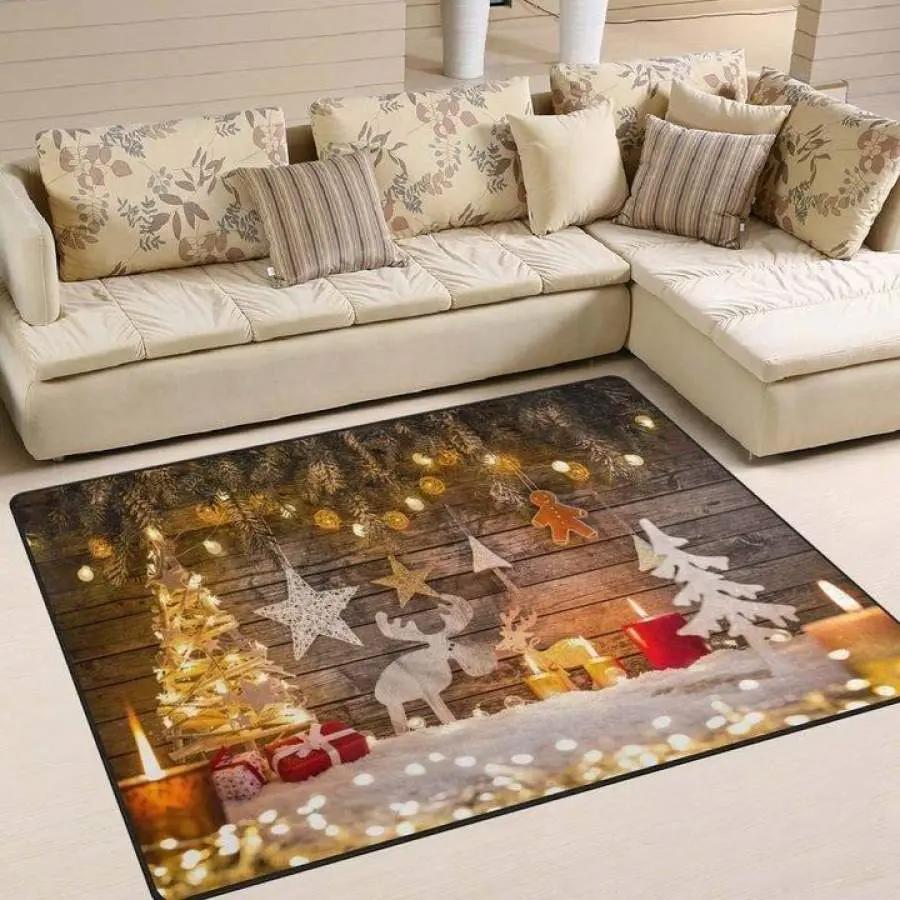 Merry christmas area rug living room rug home decors living room carpet christmas gift floor decor rcdd81f34762 Rectangle Rug