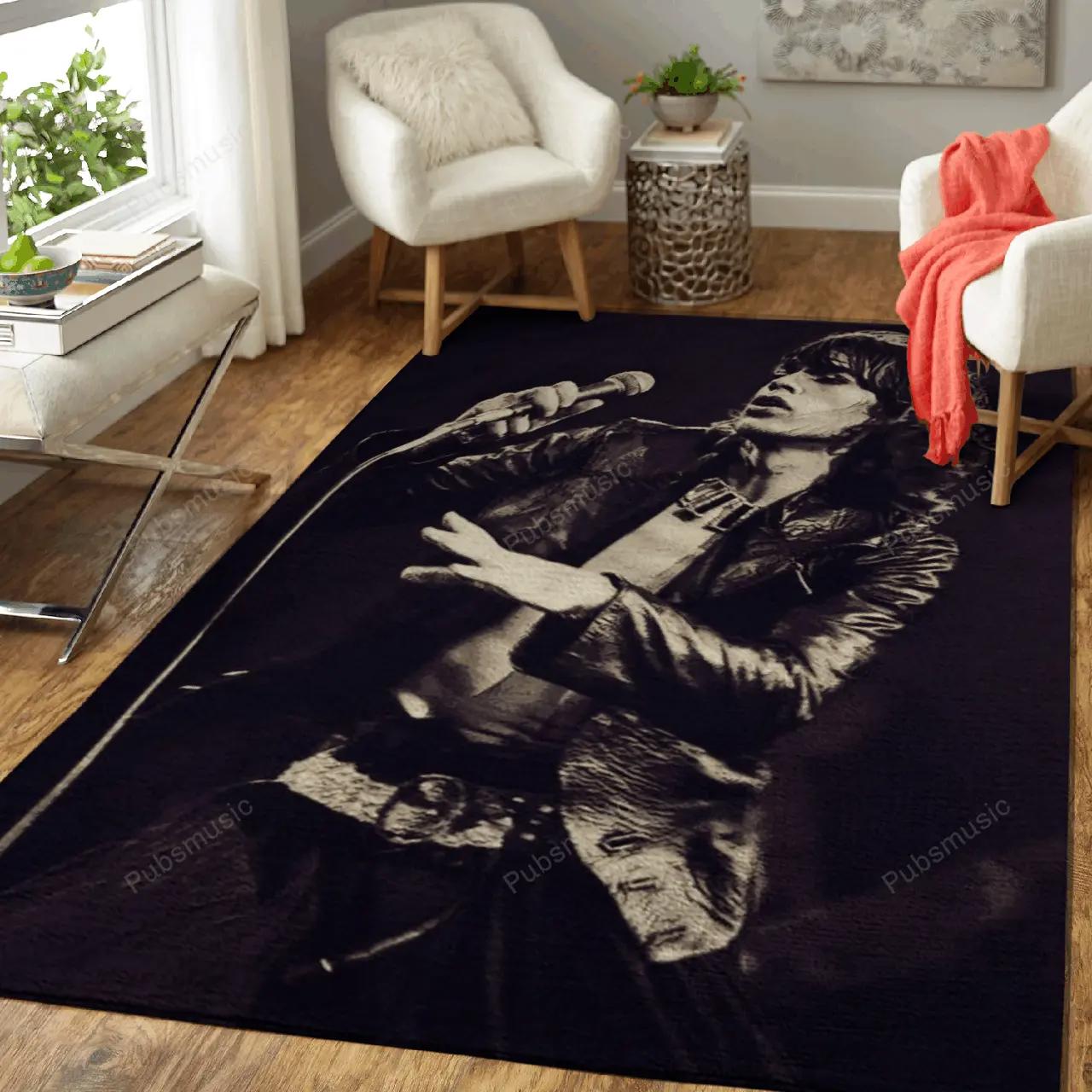 Mick jagger and mic music artist art for fans area rug living room carpet rug regtangle carpet floor decor home decor Rectangle Rug