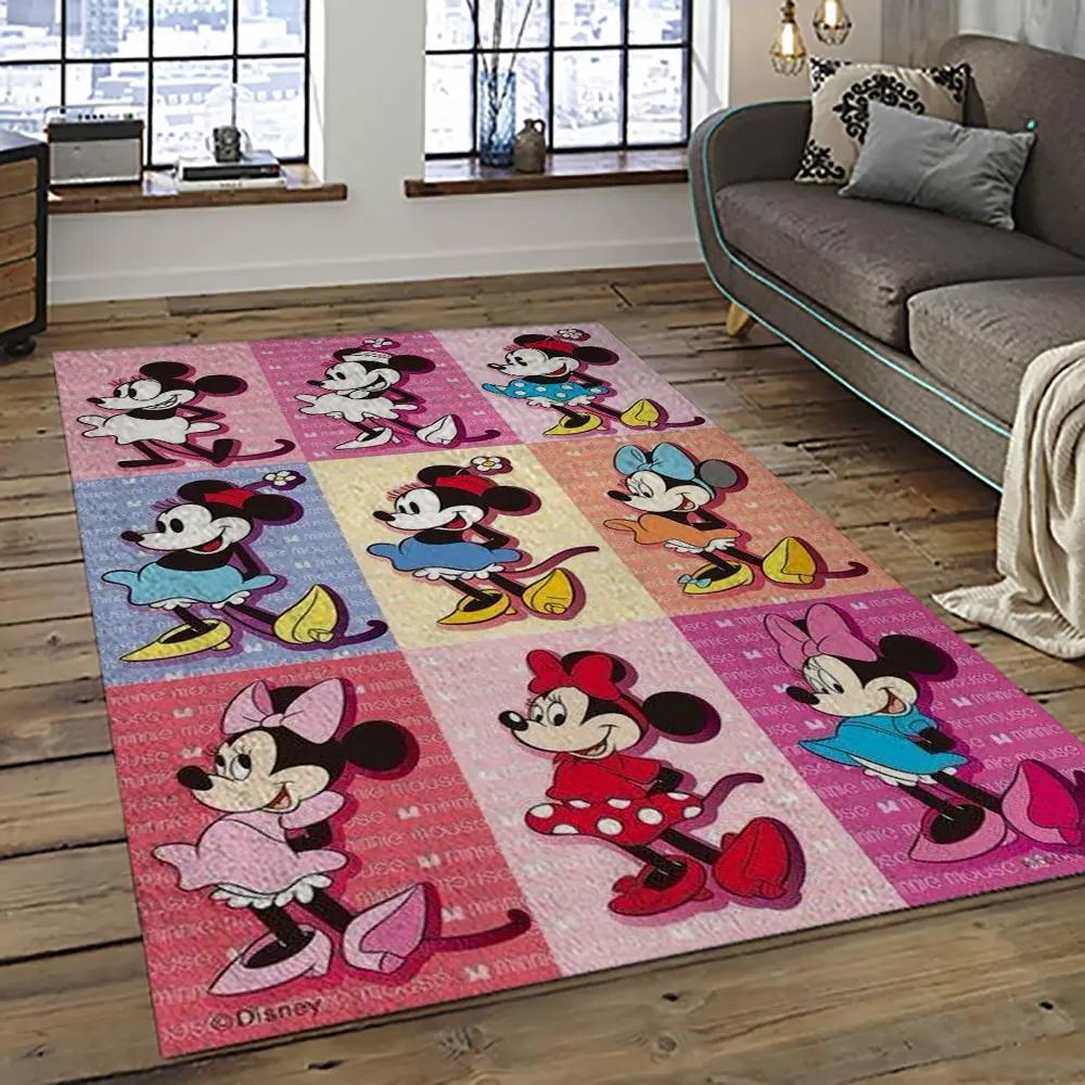 Mickey mouse characters cartoon movie carpet rectangle area rug for living room bedroom decor mme33 Rectangle Rug
