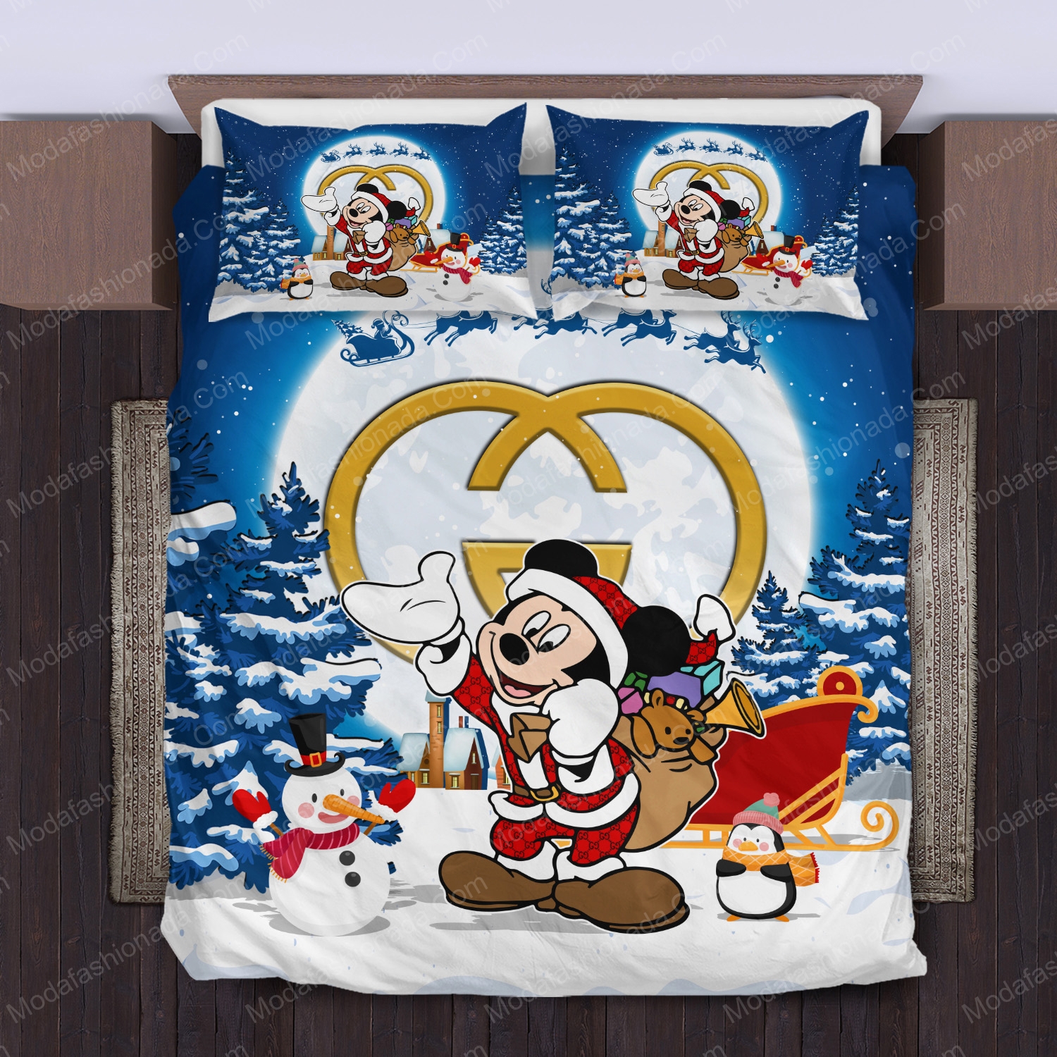 Mickey pattern gucci merry christmas bedding sets home decoration Bedding Sets