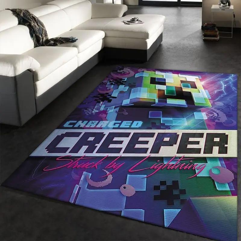 Minecraft 19 area rug living room and bed room rug rug regtangle carpet floor decor home decor Rectangle Rug