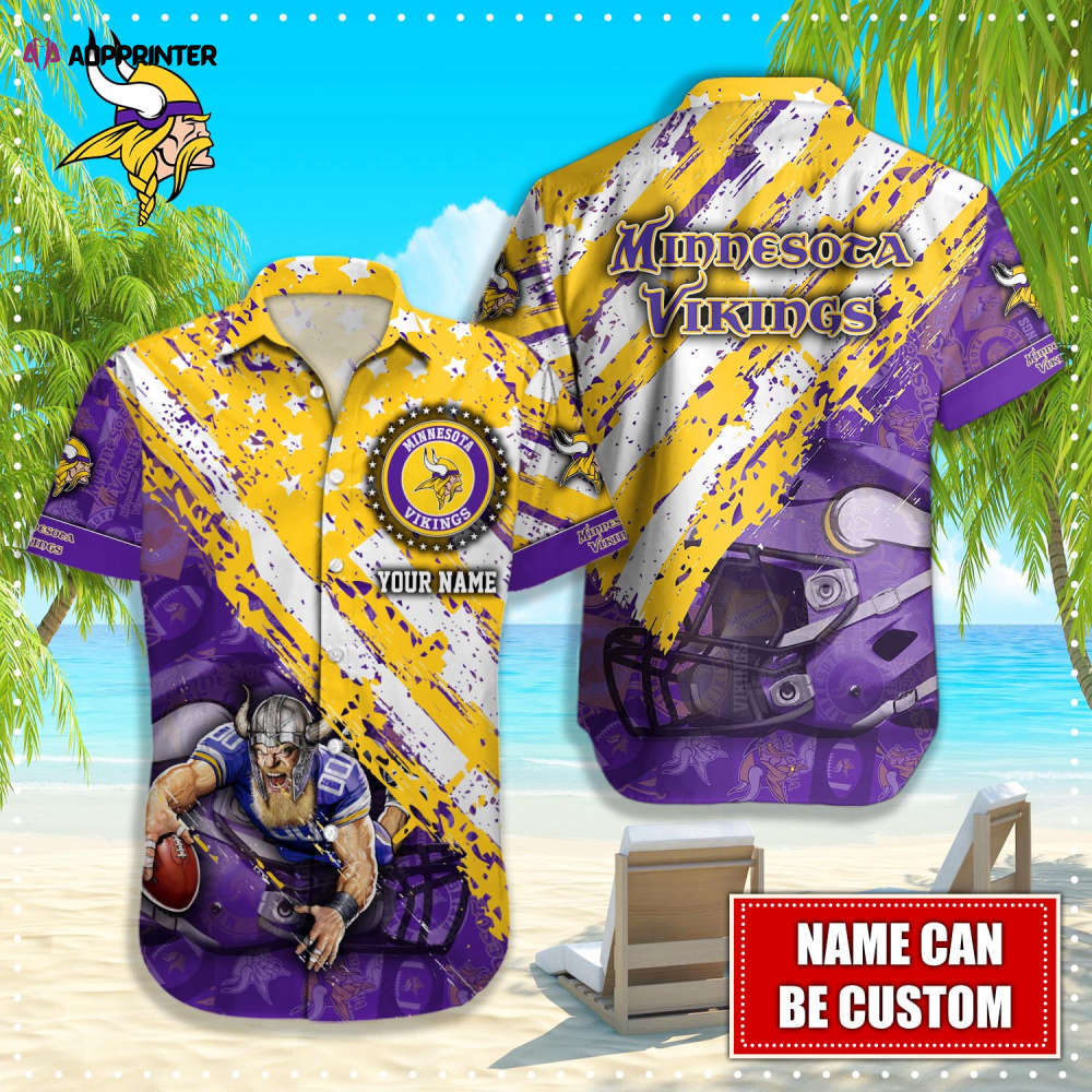 Minnesota vikings nfl-hawaiian shirt custom q-48242 Hawaii Shirt