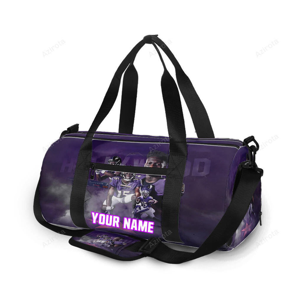Minnesota vikings team v8 personalized name travel bag gym bag 1012 Travel Bag