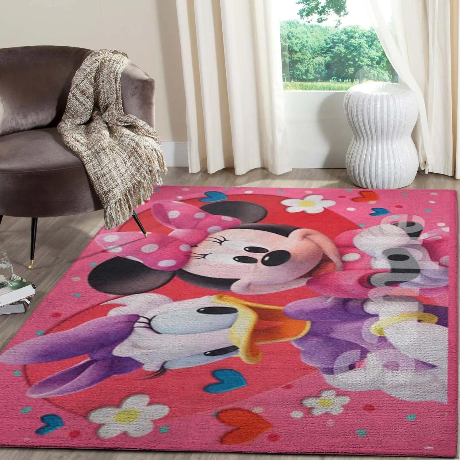 Minnie mouse area rugs disney movies living room carpet fn121208 rug Rectangle Rug