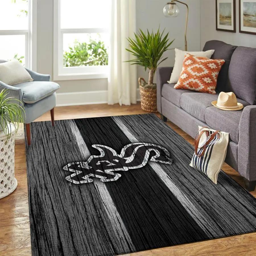 Mlb chicago white sox area rug baseball team logo carpet living room rugs rug regtangle carpet floor decor home decor v593 Rectangle Rug