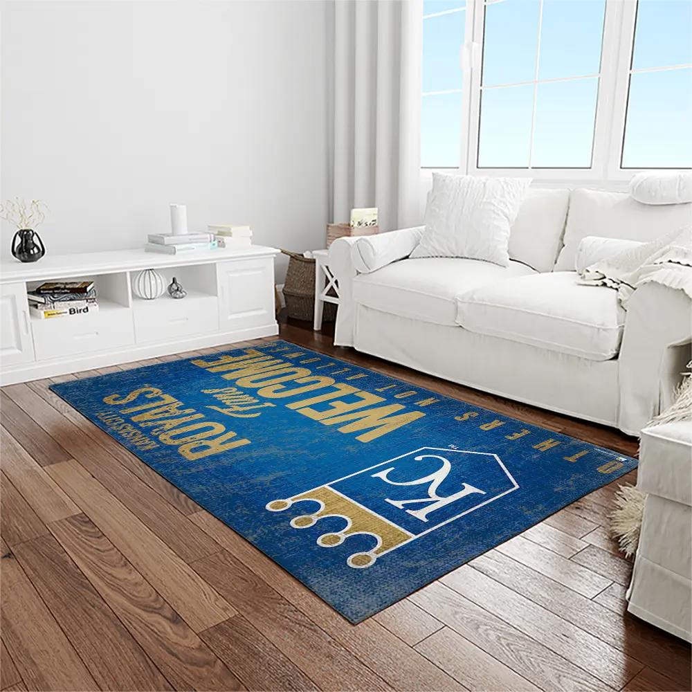 Mlb kansas city royals baseball team logo rectangle area rug kcr31 Rectangle Rug