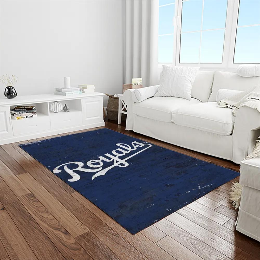Mlb kansas city royals baseball team logo rectangle area rug kcr36 Rectangle Rug