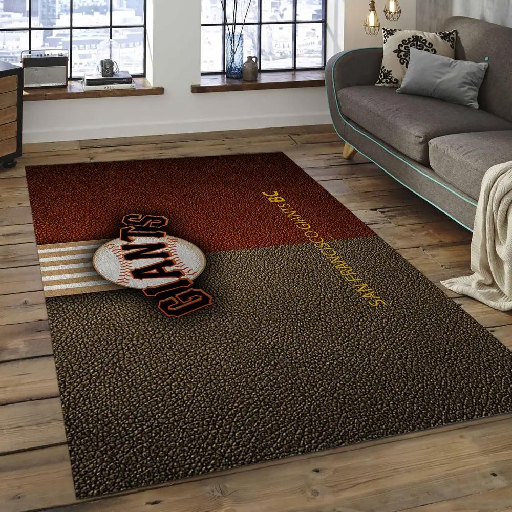 Mlb san francisco giants baseball team logo rectangle area sfg07 Rectangle Rug