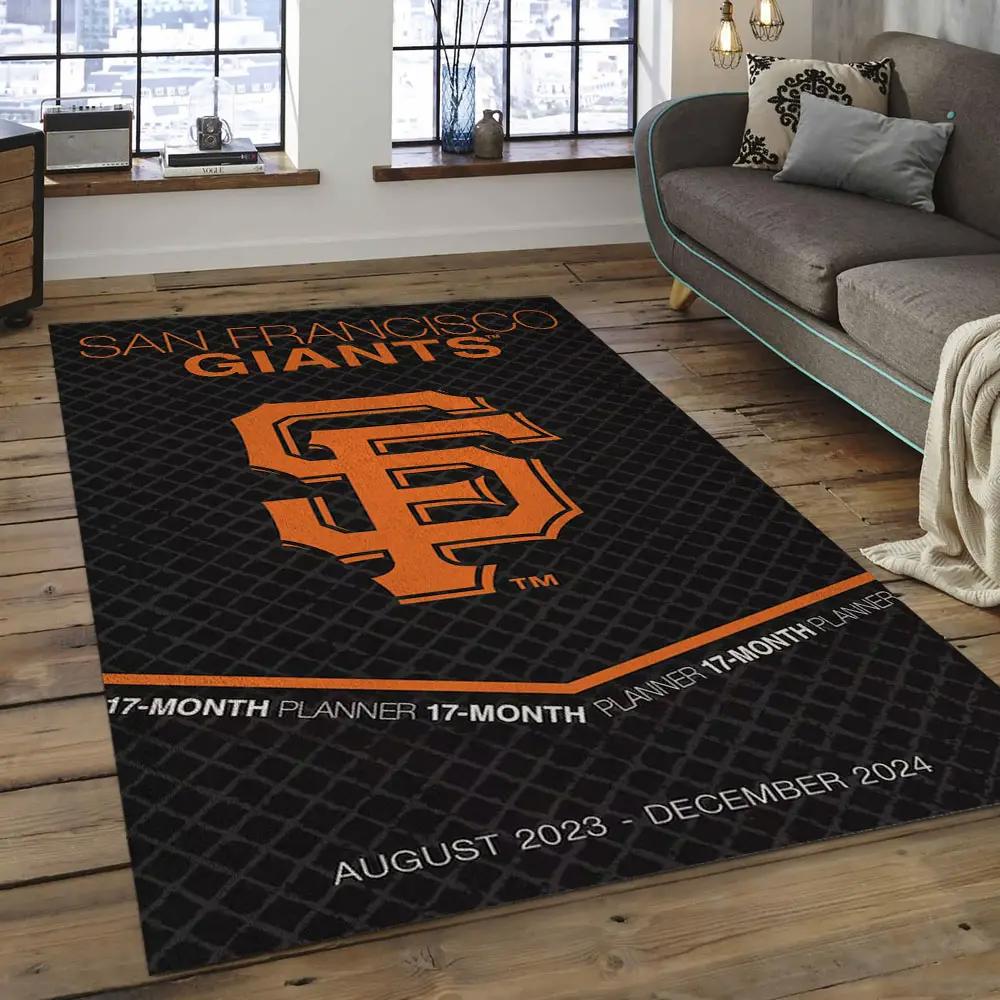 Mlb san francisco giants baseball team logo rectangle area sfg20 Rectangle Rug