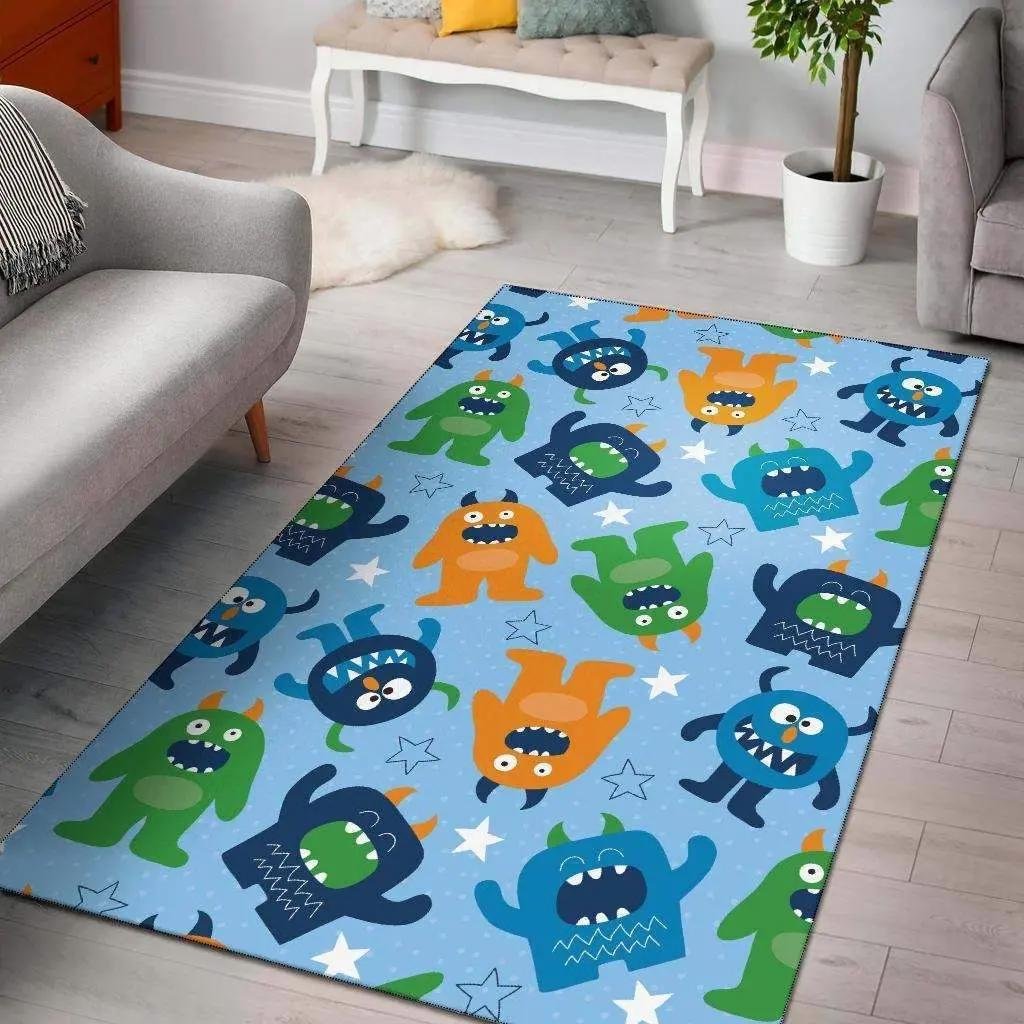 Monster cartoon rug rcdd81f38910 area rug living room carpet rug regtangle carpet floor decor home decor Rectangle Rug