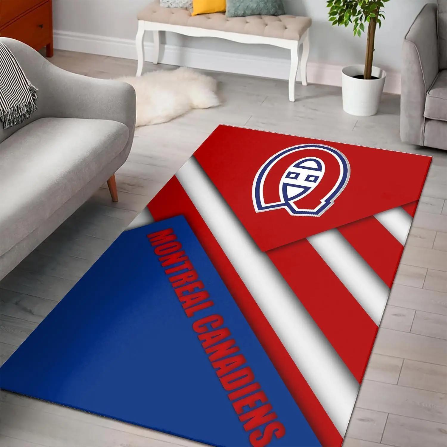 Montreal canadiens area rugs nhl hockey living room carpet team logo 0 Rectangle Rug