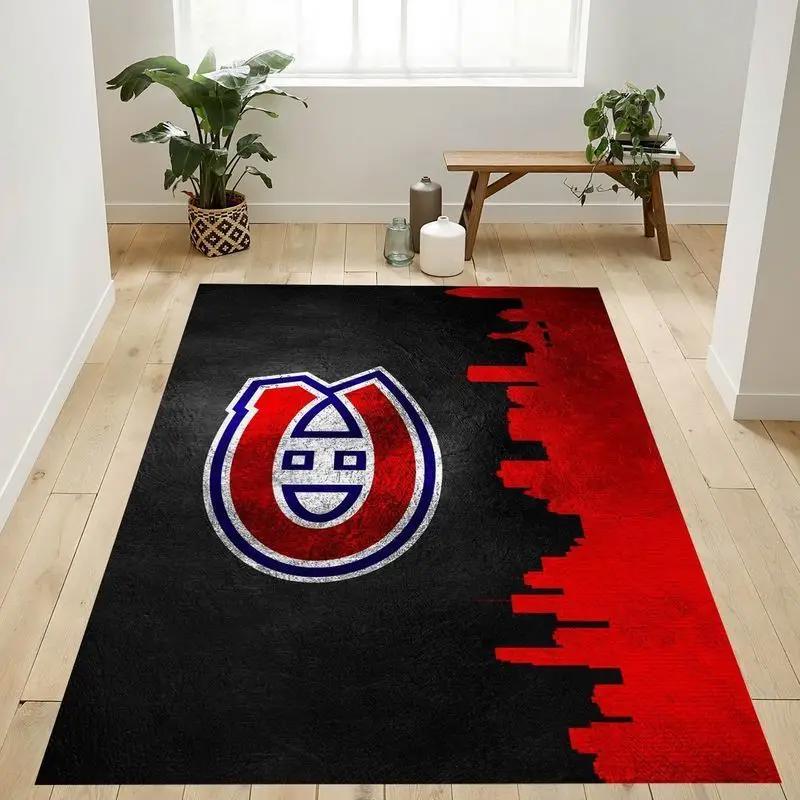 Montreal canadiens nhl 1 area rug living room bed room rug rug regtangle carpet Rectangle Rug
