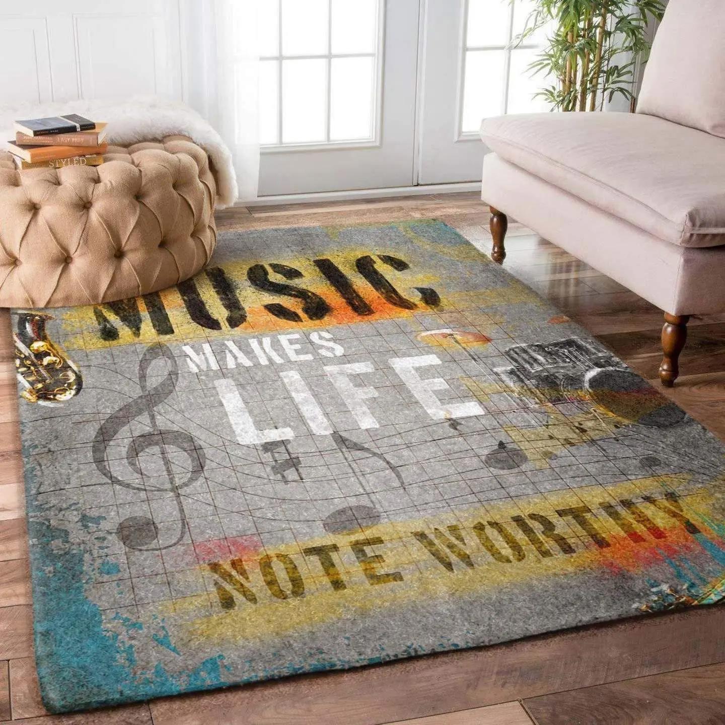 Music rug rcdd81f20399 area rug living room carpet rug regtangle carpet floor decor home decor Rectangle Rug