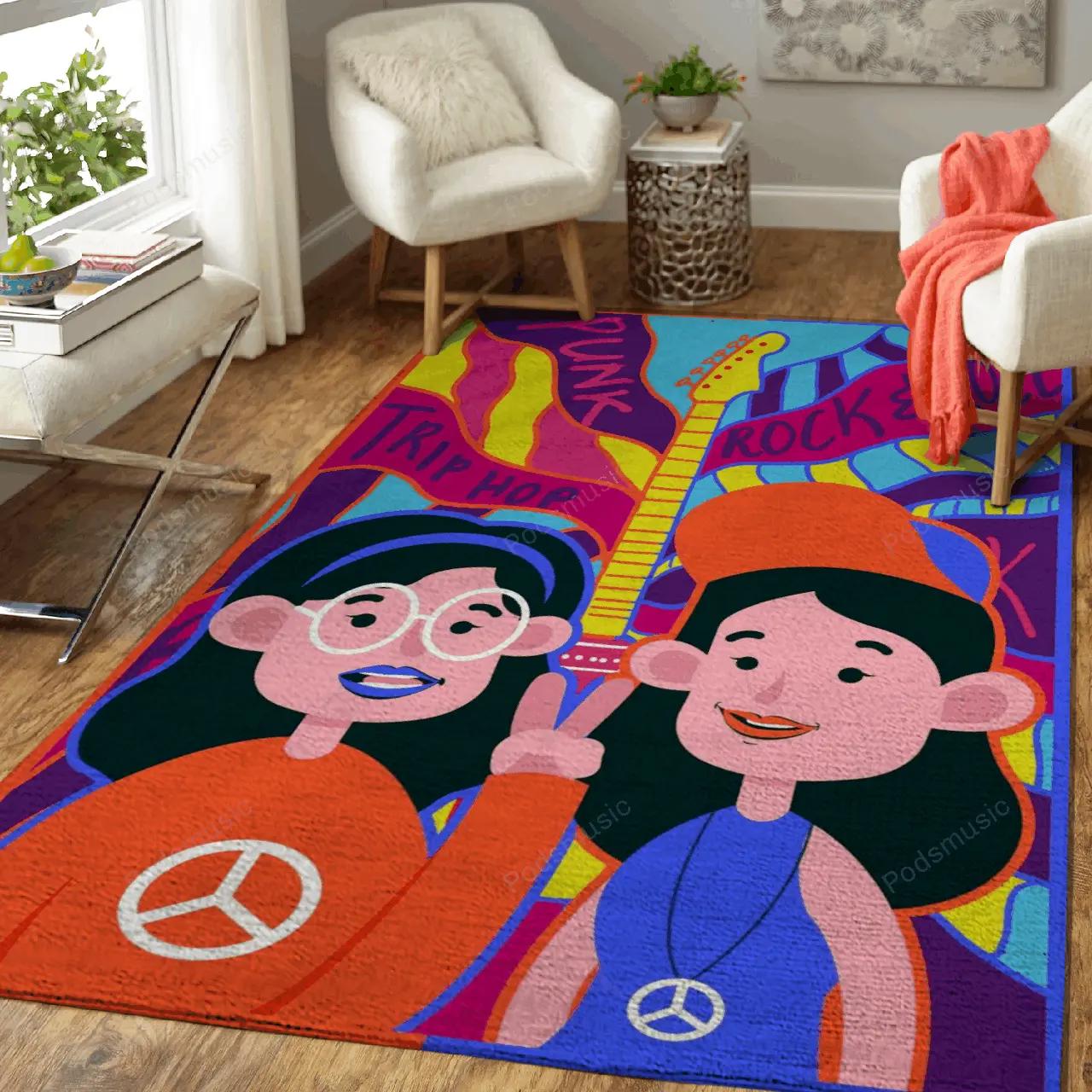 Musical diversity urbain music art for fans area rug living room carpet rug regtangle carpet floor decor home decor Rectangle Rug