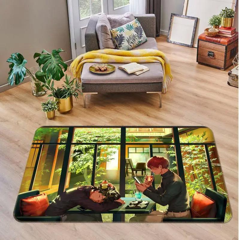 My hero academia anime 15 area rug living room and bed room rug rug regtangle carpet floor decor home decor Rectangle Rug