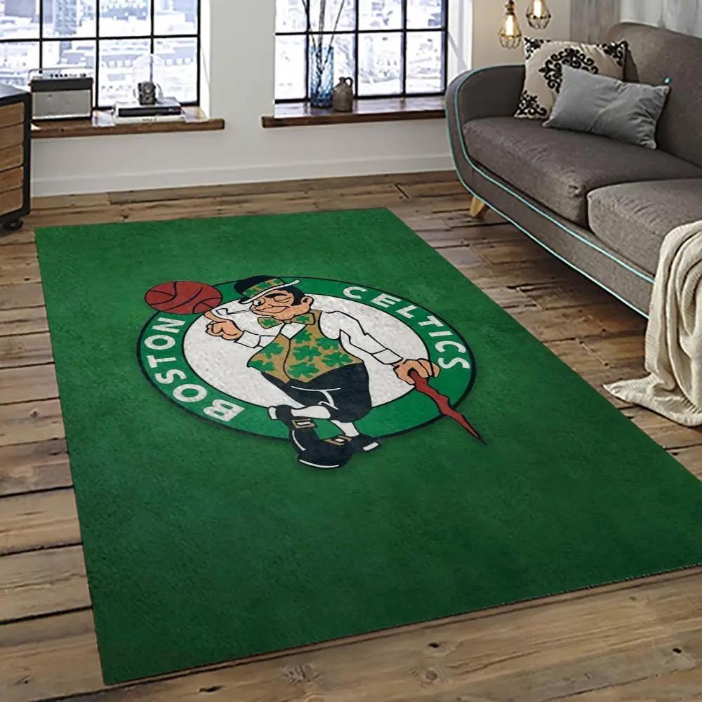 Nba boston celtics basketball team logo sport carpet area rug home decor best gift for friends bc57 Rectangle Rug