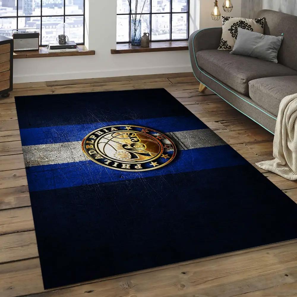 Nba charlotte hornets basketball legend team logo rectangle area ch18 Rectangle Rug
