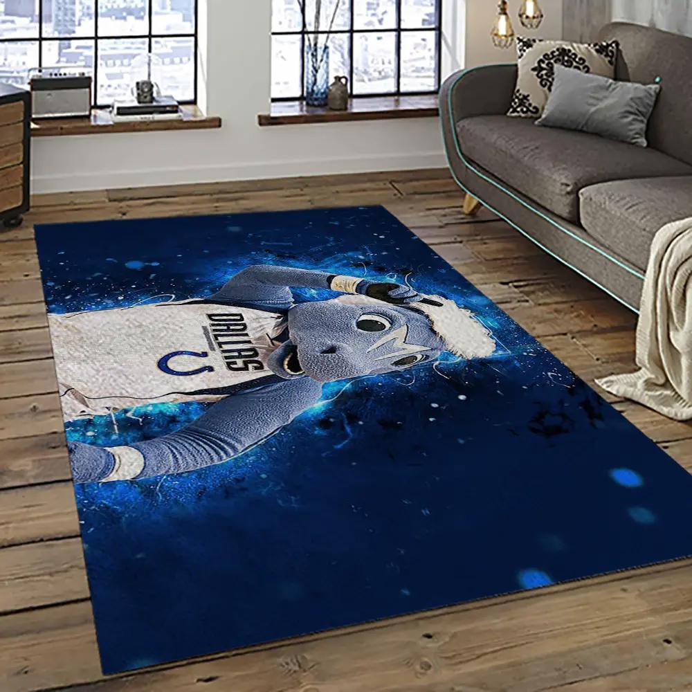 Nba dallas mavericks basketball team logo sport carpet rectangle area rug for living room dmr40 Rectangle Rug