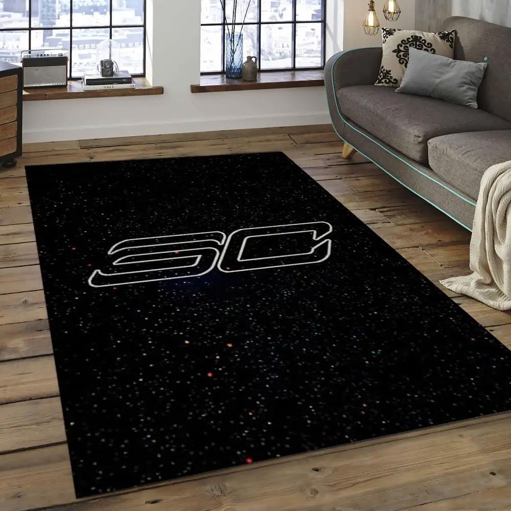 Nba golden state warriors basketball legend team logo rectangle area gsw06 Rectangle Rug