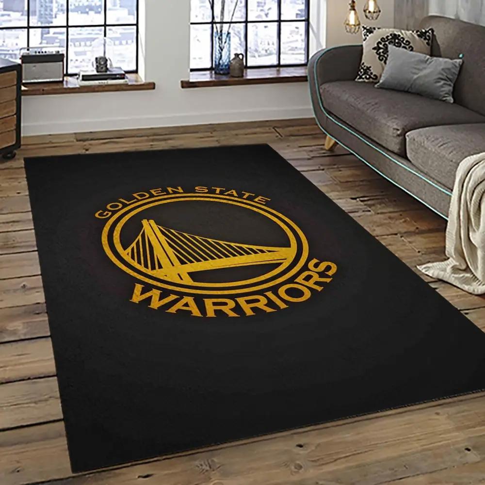Nba golden state warriors basketball team logo sport carpet area rug home decor best gift for friends gsw96 Rectangle Rug
