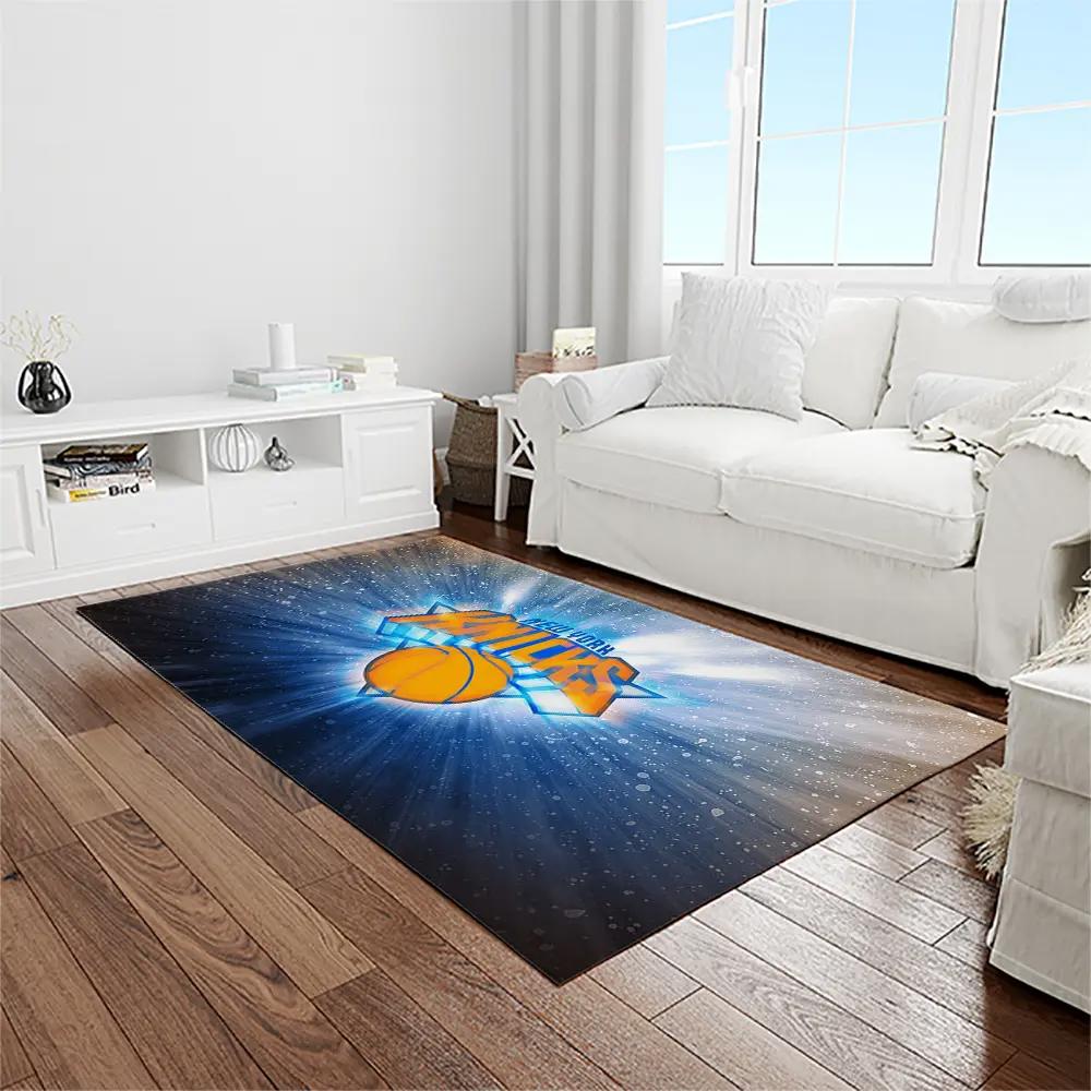 Nba new york knicks basketball team logo rectangle area rug nyk10 Rectangle Rug