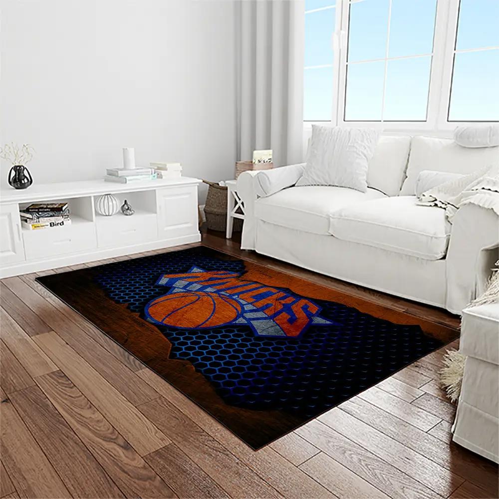 Nba new york knicks basketball team logo rectangle area rug nyk11 Rectangle Rug