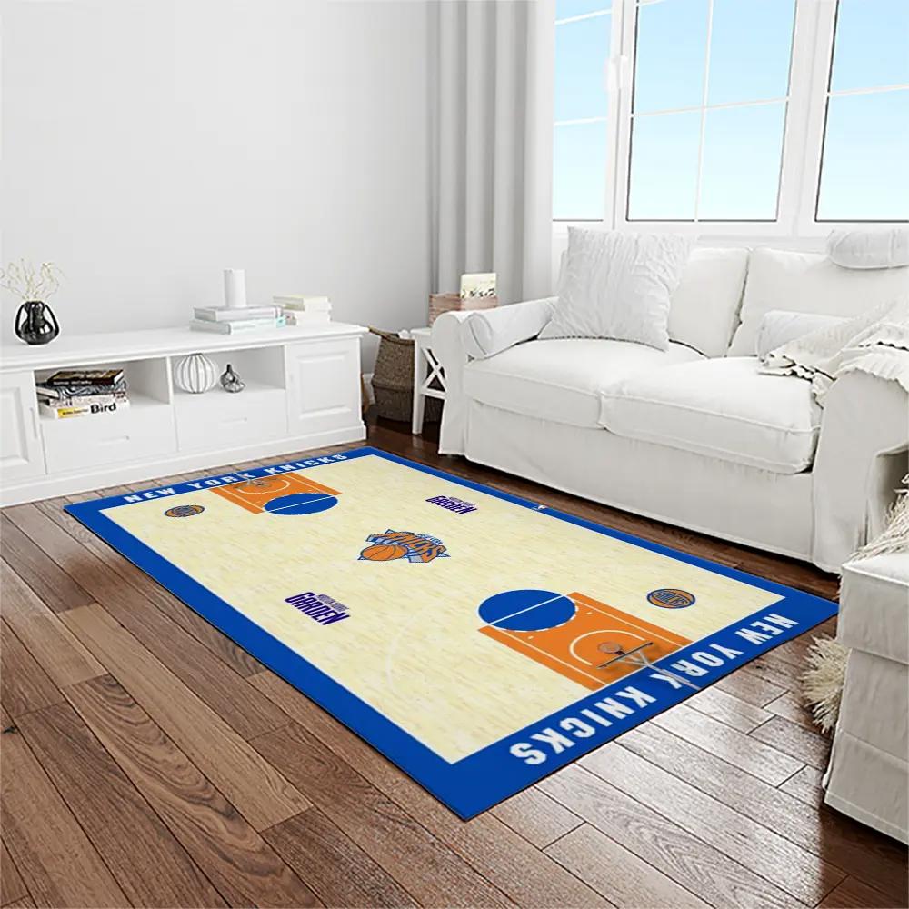Nba new york knicks basketball team logo rectangle area rug nyk54 Rectangle Rug