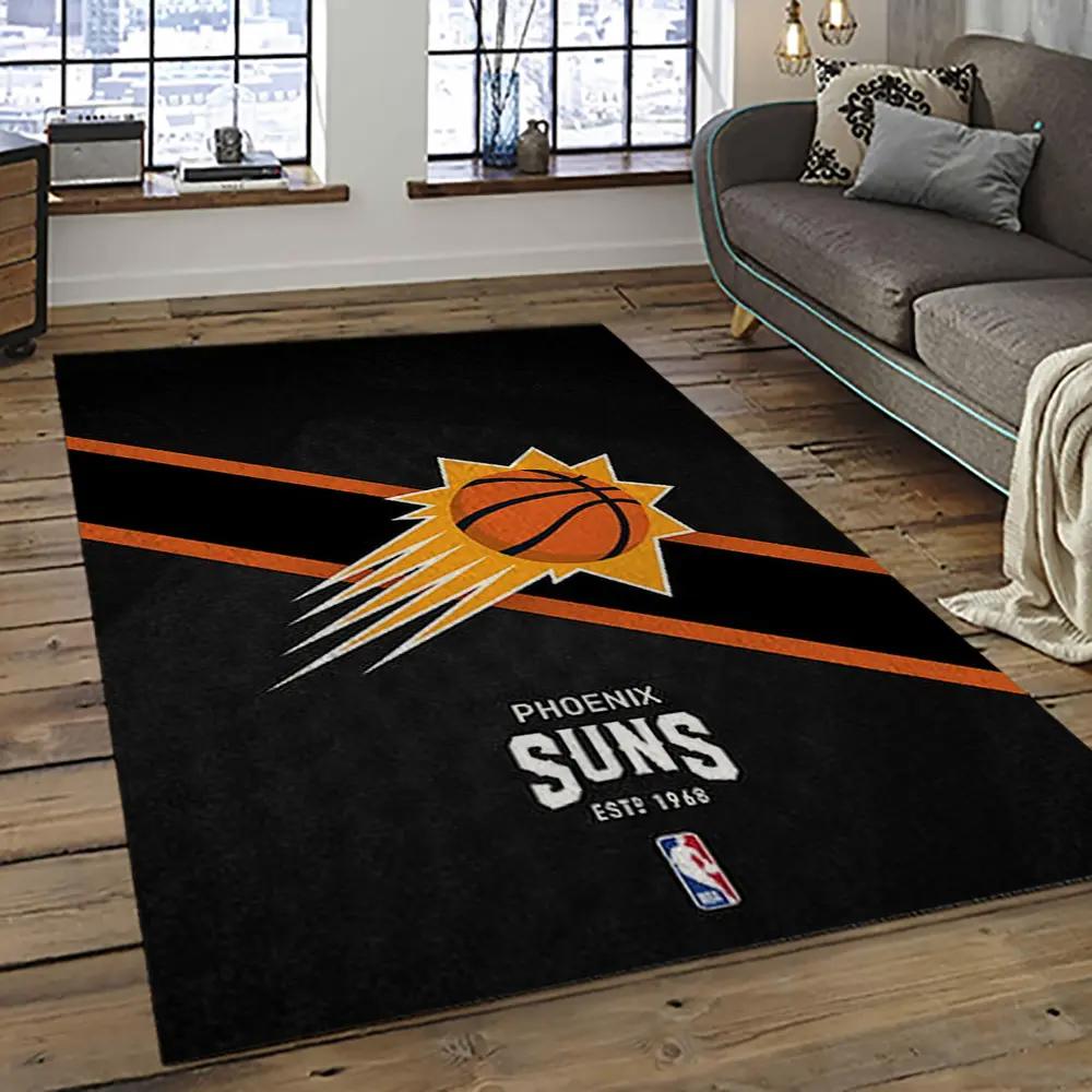 Nba phoenix suns basketball team logo sport carpet rectangle area rug for living room ps51 Rectangle Rug