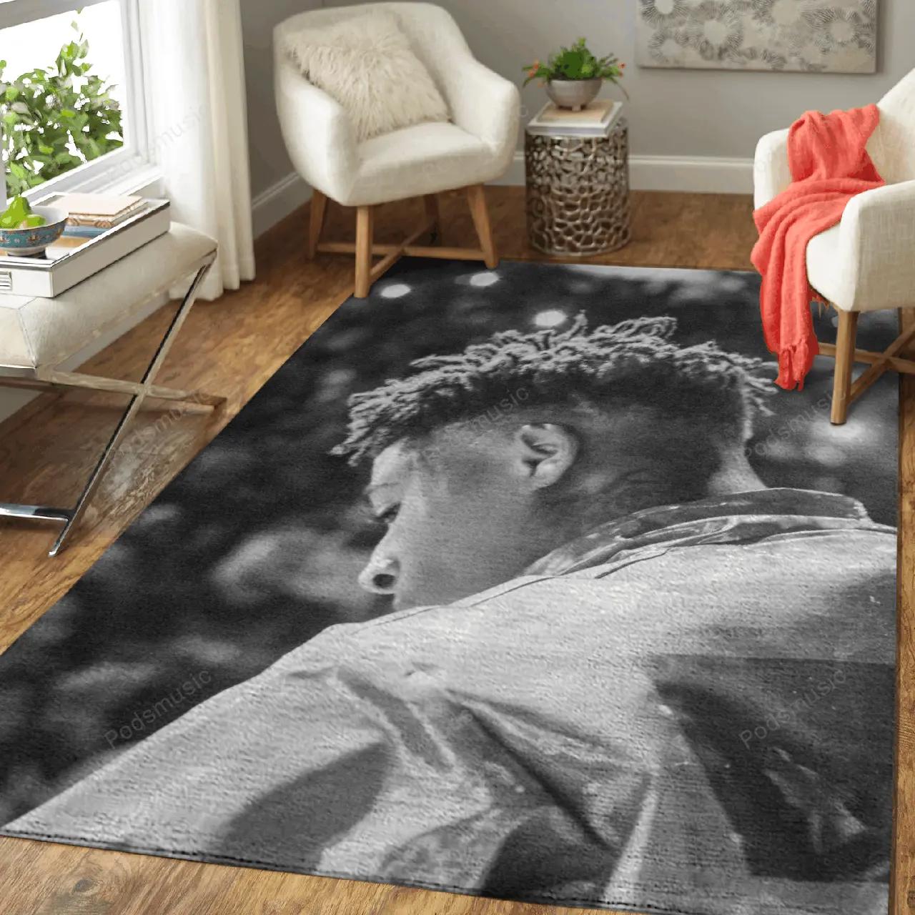 Nba youngboy nashville music art for fans area rug living room carpet rug regtangle carpet floor decor home decor Rectangle Rug