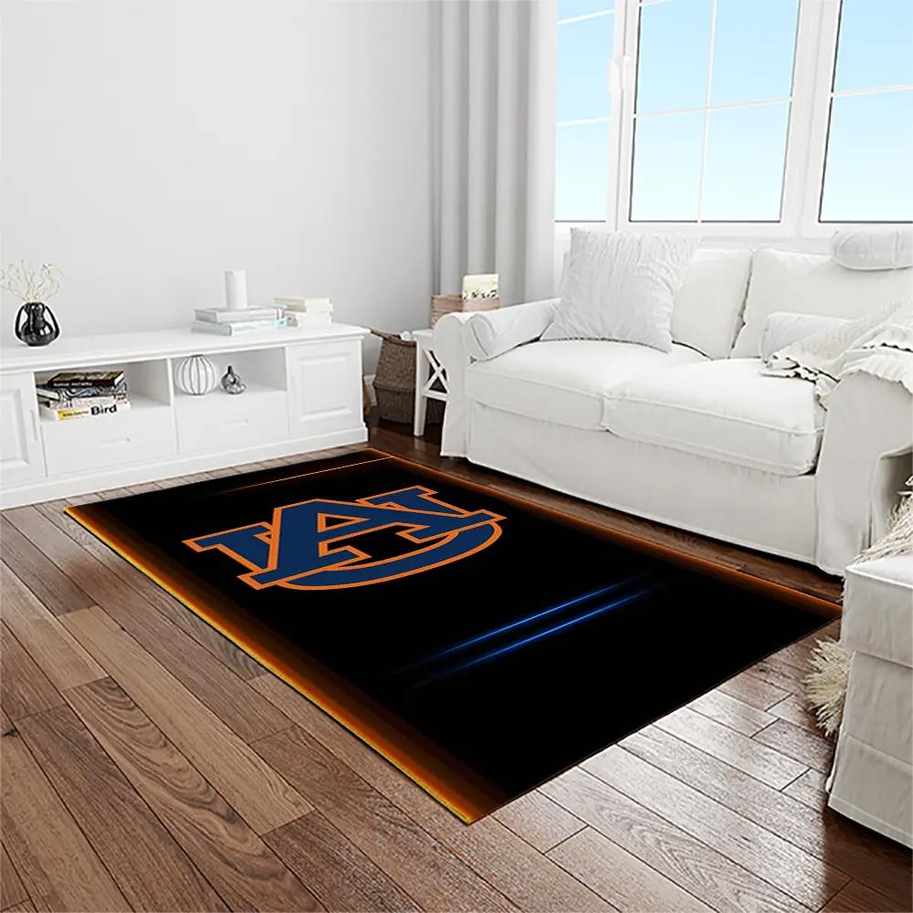 Ncaa auburn tigers college sport basketball and foolball team logo rectangle area rug ats08 Rectangle Rug