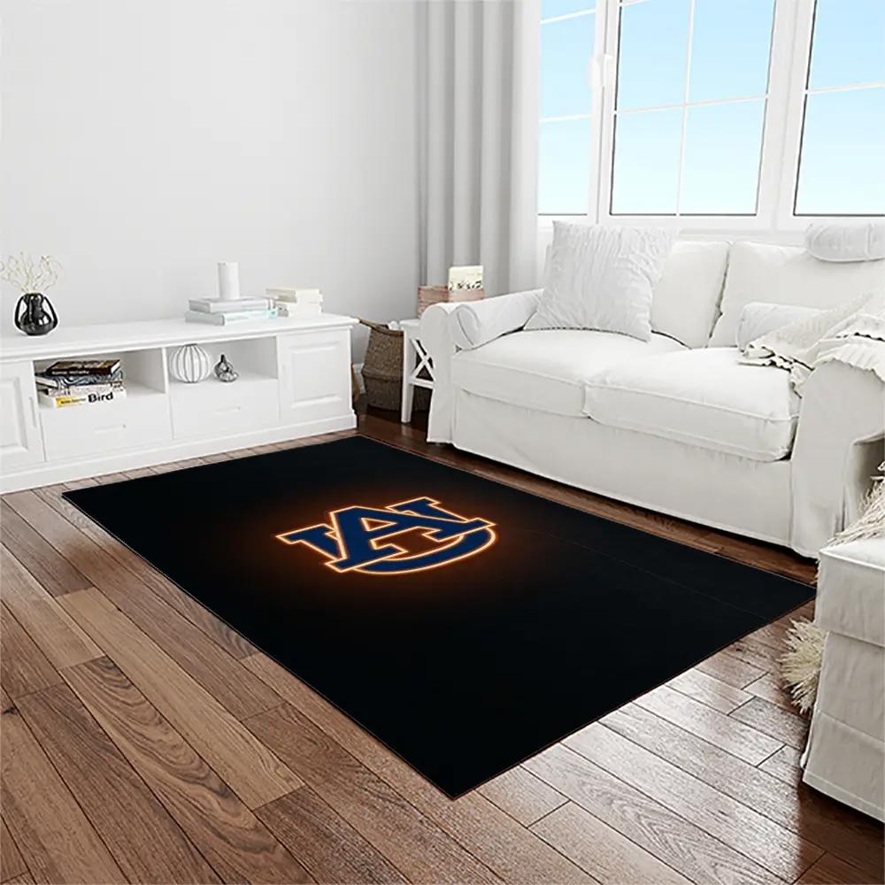 Ncaa auburn tigers college sport basketball and foolball team logo rectangle area rug ats25 Rectangle Rug