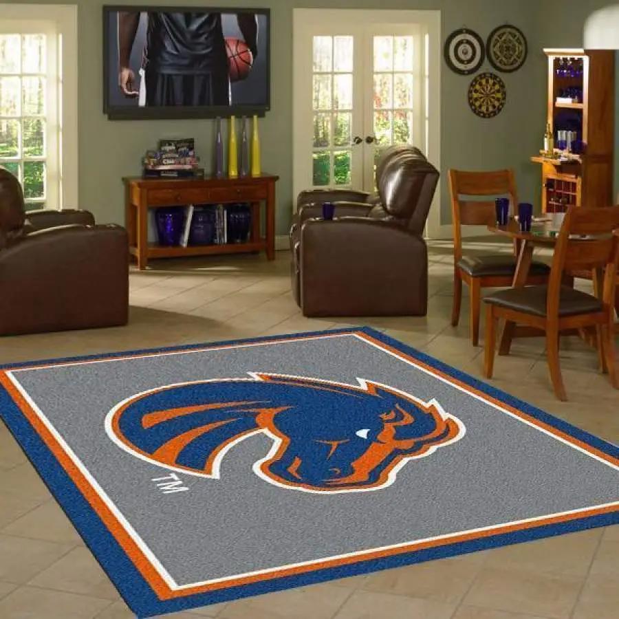 Ncaa boise state broncos football team logos sport rug area rug home decor Rectangle Rug