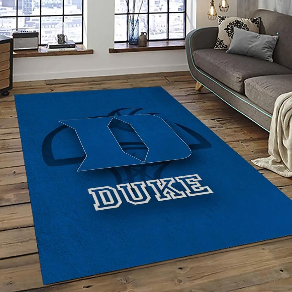 Ncaa duke blue devils football team logo sport carpet area rug home decor best gift for friends dkbd26 Rectangle Rug