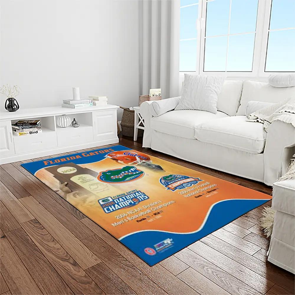 Ncaa florida gators college sport basketball and foolball team logo rectangle area rug fg49 Rectangle Rug