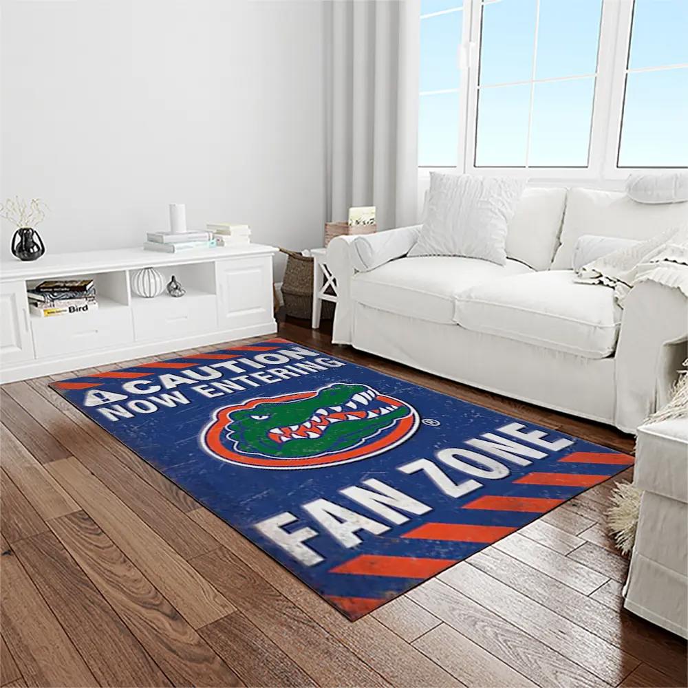 Ncaa florida gators college sport basketball and foolball team logo rectangle area rug fg52 Rectangle Rug