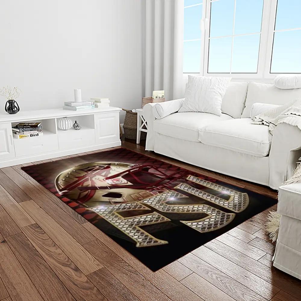 Ncaa florida state seminoles sport basketball and foolball team logo rectangle area rug fss31 Rectangle Rug