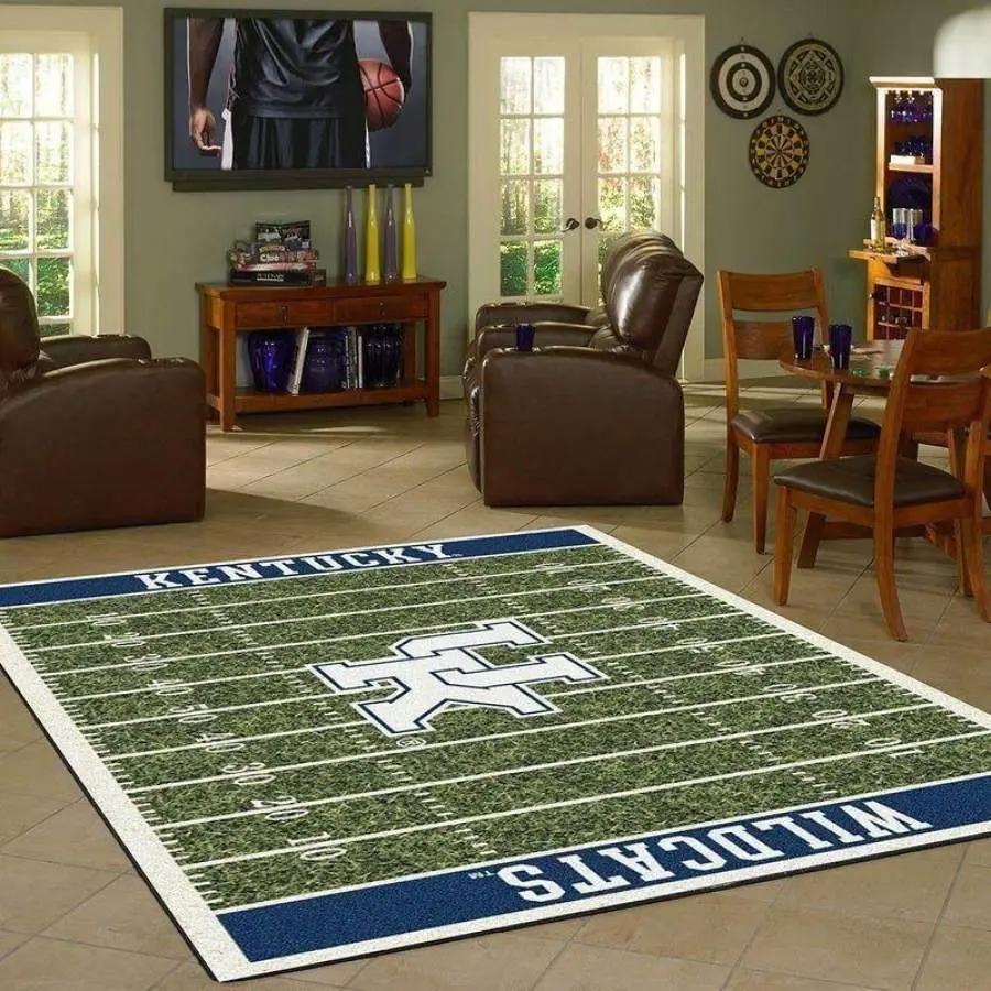Ncaa kentucky wildcats football team logo carpet rug living room 200225042 Rectangle Rug